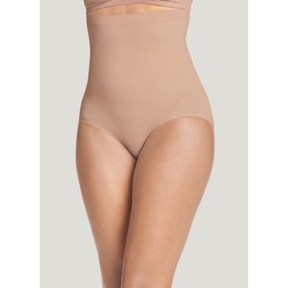 NWT Jockey Skimmies Core Body Smoothing Seamfree High-Waist Brief Sz XL Tan - Picture 1 of 9